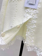 Fall Petal Lace Panel Sweater