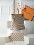 Classic Checkerboard‑Pattern Handbag
