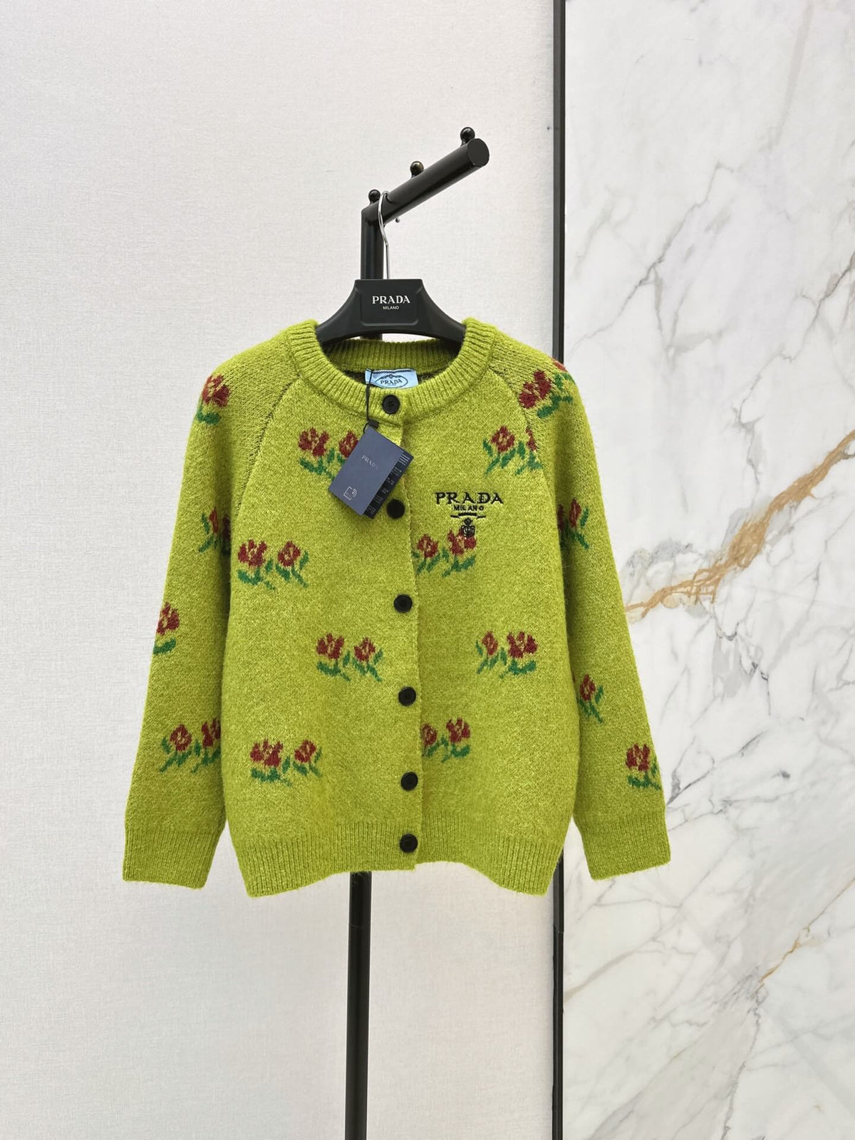Vintage Flower Raglan Sleeve Cardigan