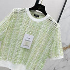 Pale Green Mixed Fiber Tee