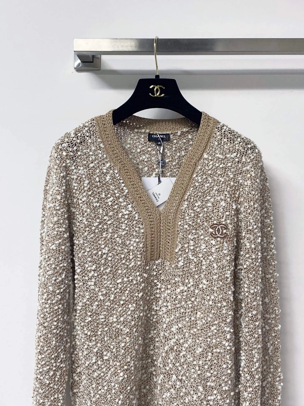Shimmer Sequin Knit Sweater