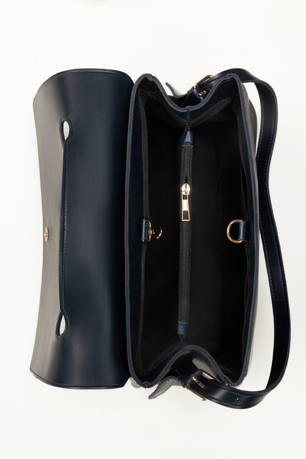 Vintage Dual‑Pocket Shoulder Bag