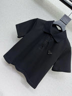 Triangle Logo Polo Slit Skirt Set