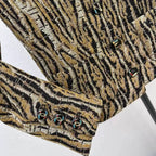 Woven Textured Leopard Jacket