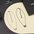 Minimalist Butterfly Diamond Necklace