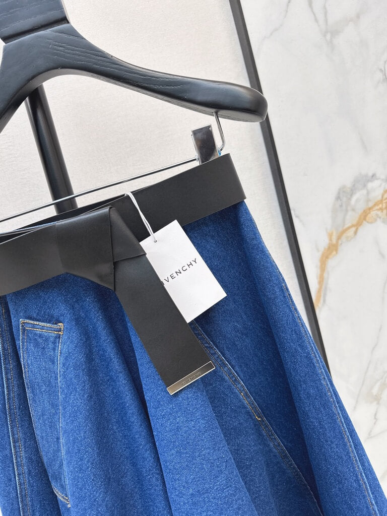 Dark Blue Irregular Denim Set
