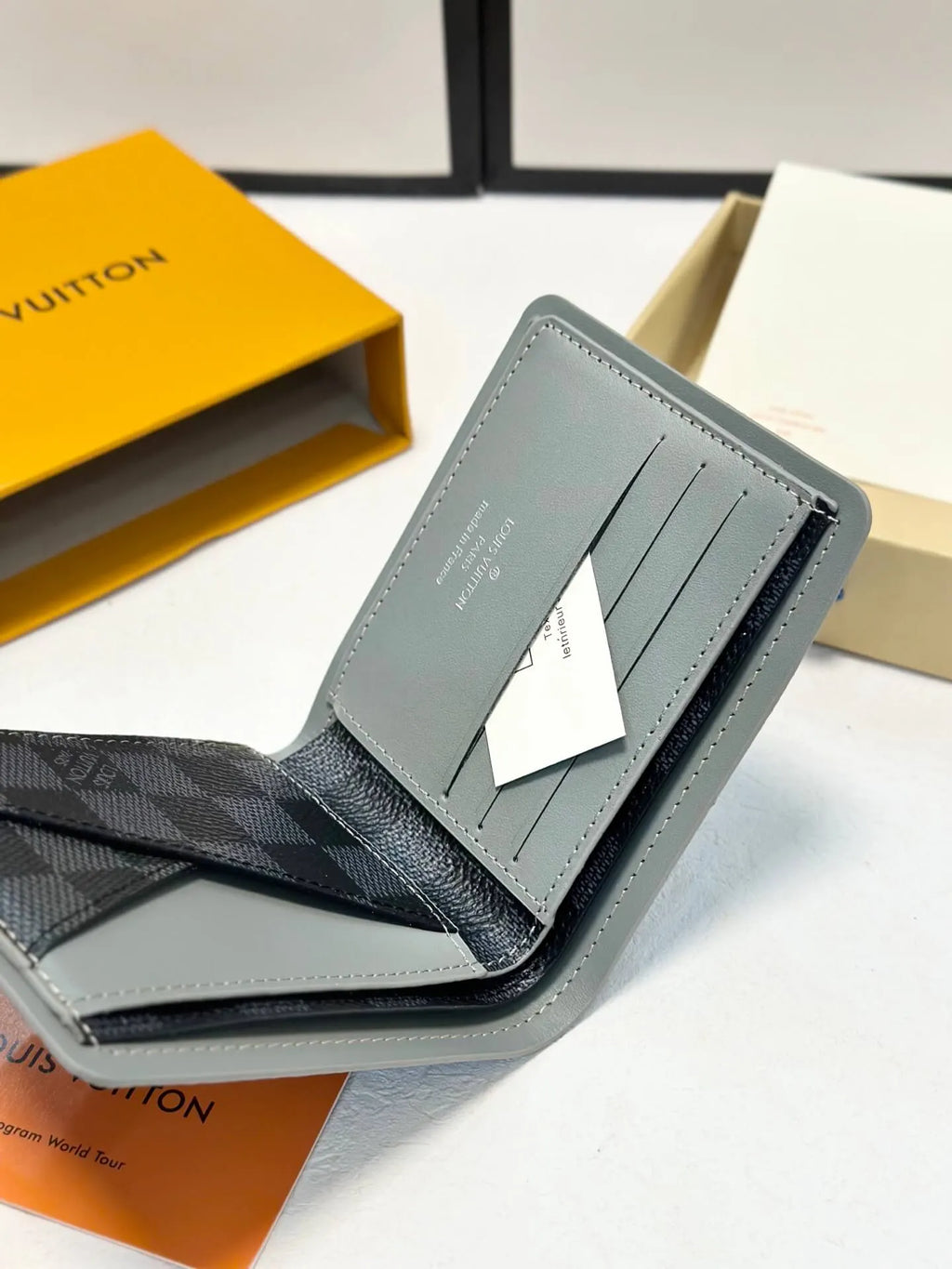 Checkerboard Long Wallet