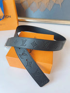 Calfskin Embossed Pattern Leather Belt