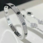 Black Studded Diamond Bracelet