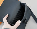 Classic Simple Letter Button Shoulder Bag