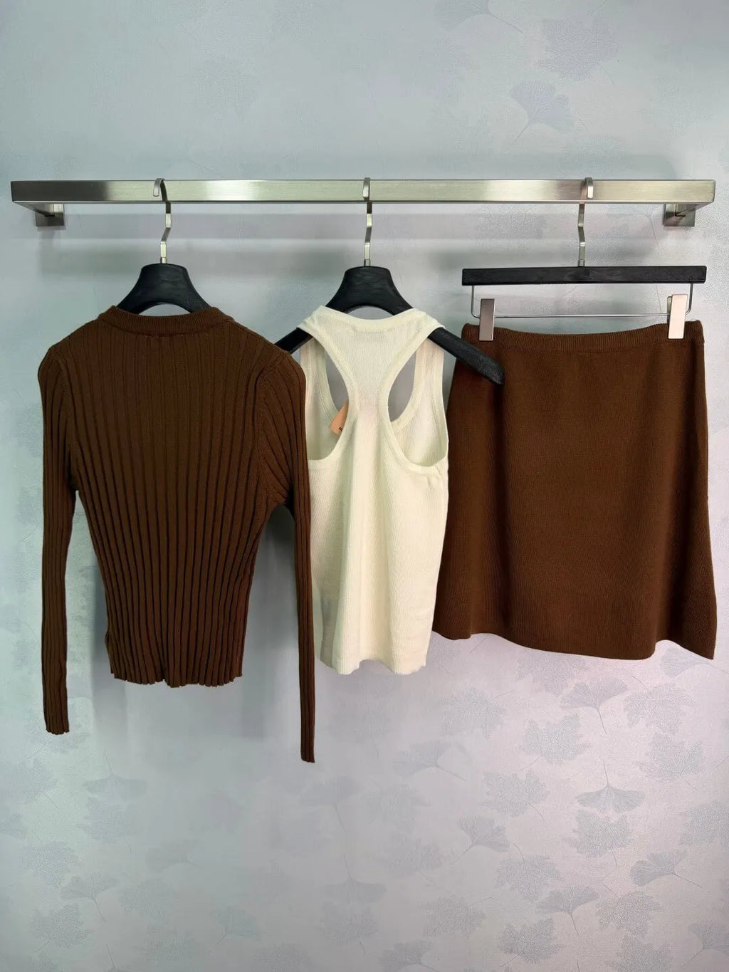 Cardigan Cami Skirt 3-Piece Set