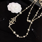 Opera-Length Pearl Strand Necklace