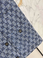 Button Detail Tweed Matching Set