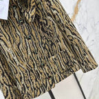 Woven Textured Leopard Jacket