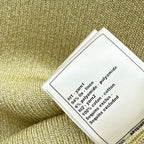 Elegant Metallic Yarn Short Sleeve