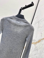 V Neck Button Knit Cardigan
