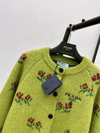 Vintage Flower Raglan Sleeve Cardigan