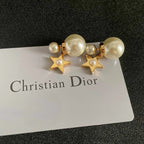 Vintage Star Drop Earrings