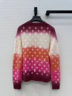 Gradient Embroidery Knit Cardigan