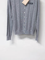 Eyelet Knit Cardigan and Tank Two-piece Set