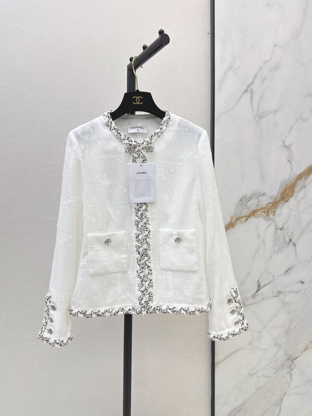 Fringe Trim Elegant Coat