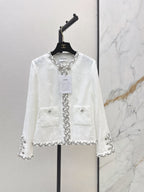 Fringe Trim Elegant Coat