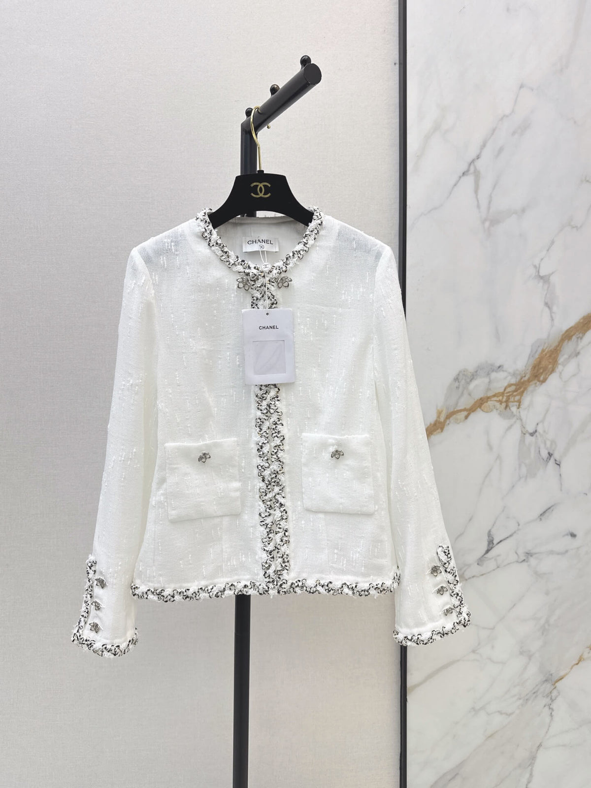 Fringe Trim Elegant Coat