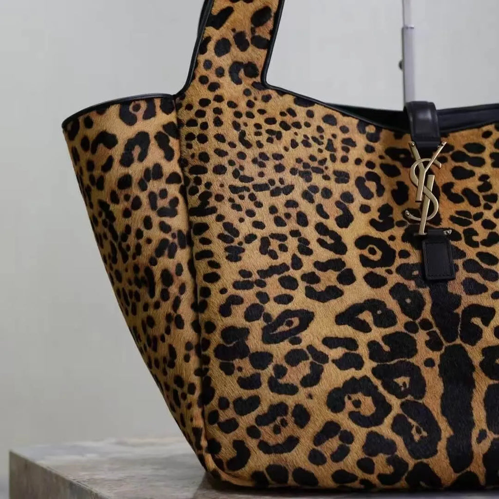 Modern Vintage Leopard Print Hobo Bag