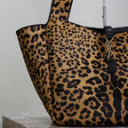 Modern Vintage Leopard Print Hobo Bag