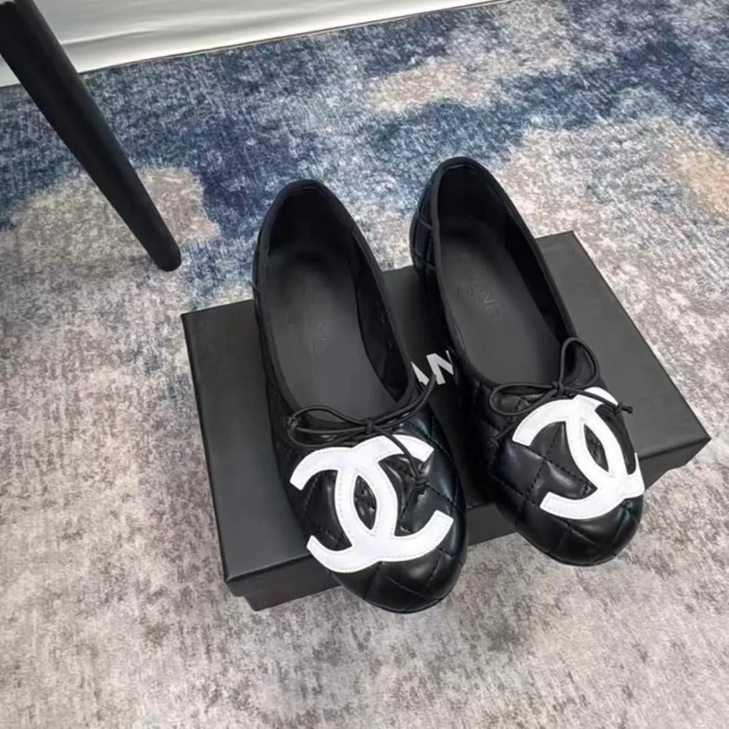 Bow Genuine Leather Flats Shoes
