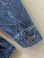 Diamond Stitch Cropped Jacket