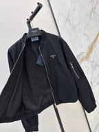 Rib Collar Cargo Pocket Casual Jacket