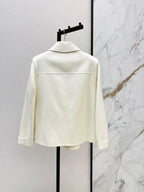 Peter Pan Collar Wool Short Jacket