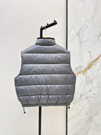 Stand Collar Quilted Vest