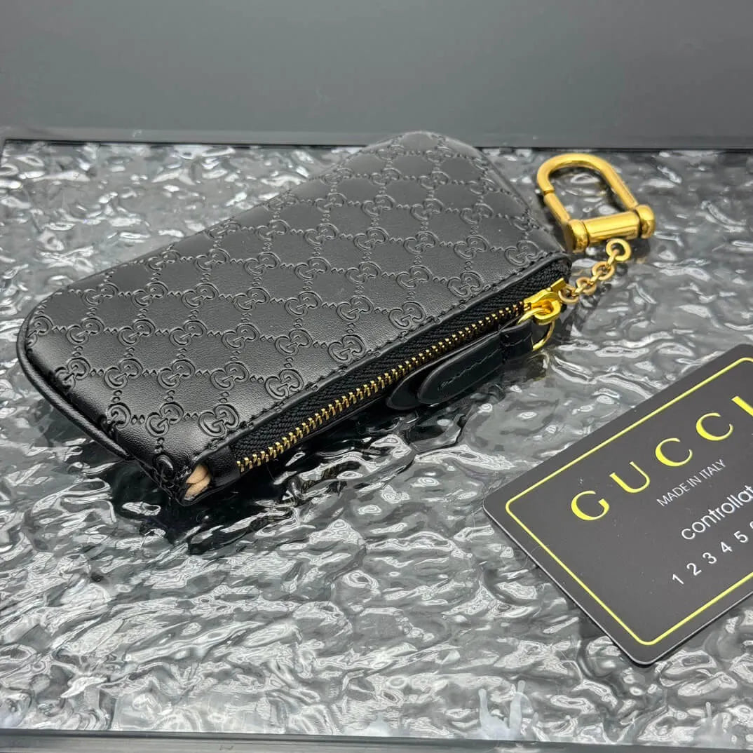 Dark-Weave Mini Wallet