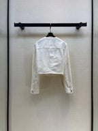 Diamond Stitch Cropped Jacket