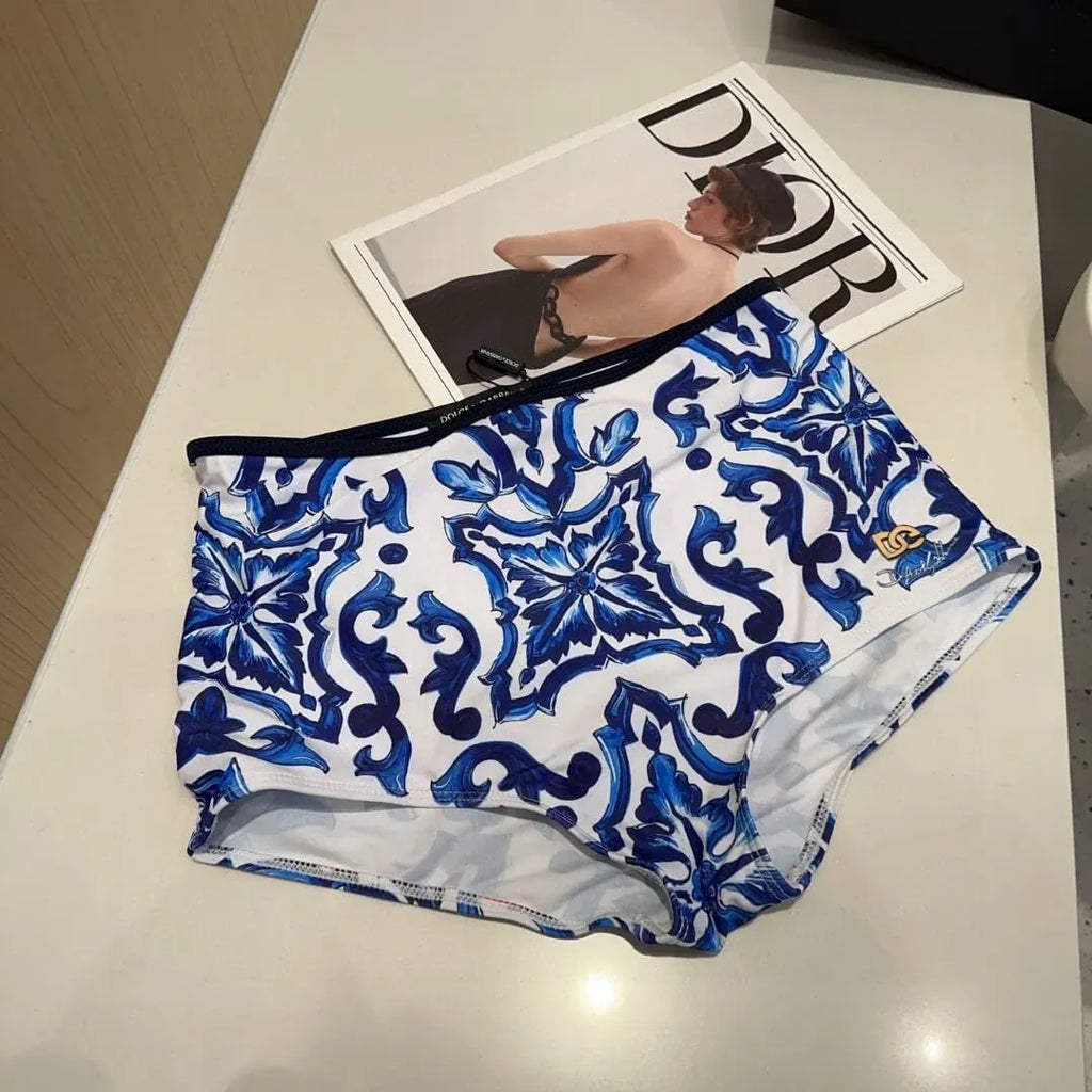 Blue Willow Pattern Swimsuit