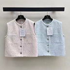 26SS Tweed Sleeveless Top