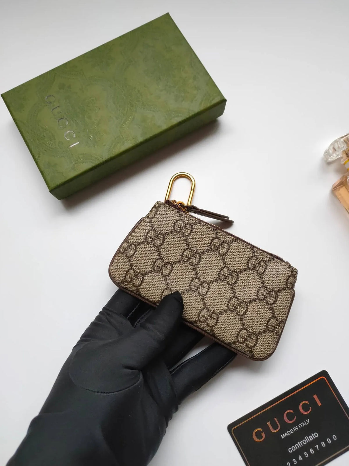 Weave-Pattern Daily Pouch Wallet