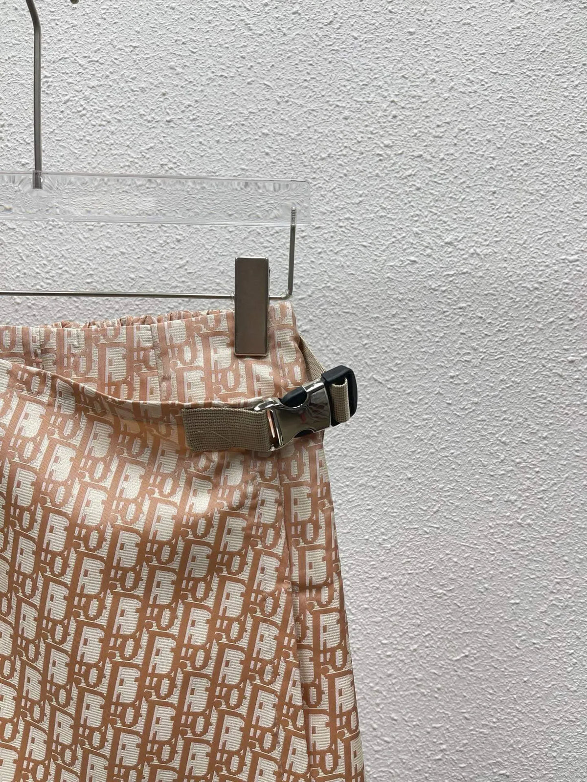 Glossy Letter A-Line Skirt
