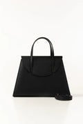 Classic Black Structured Tote Bag