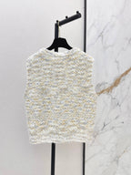 Fleck V-Neck Knit Vest