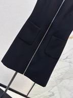 Minimalist Sleeveless Zip Mini Dress