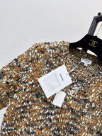 Marled Yarn Loose Fit Knit Sweater