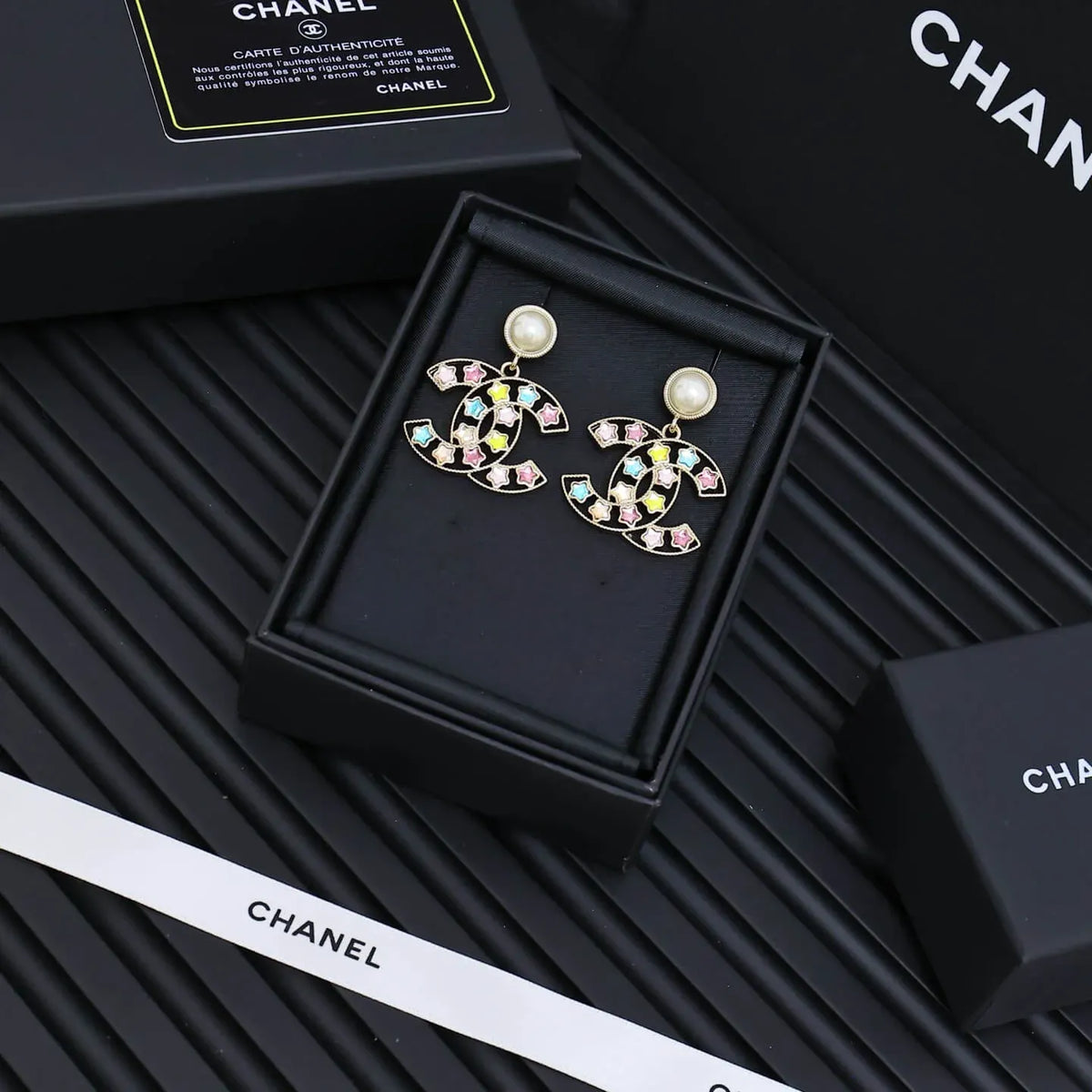 Colorful Star Statement Earrings