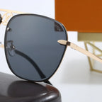 Minimalist Metal Frame Aviator Sunglasses