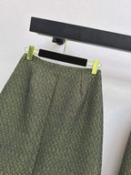 Cropped Tweed Jacket Skirt Co-ord Set