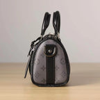 Black Classic Printed Handle Crossbody Bag