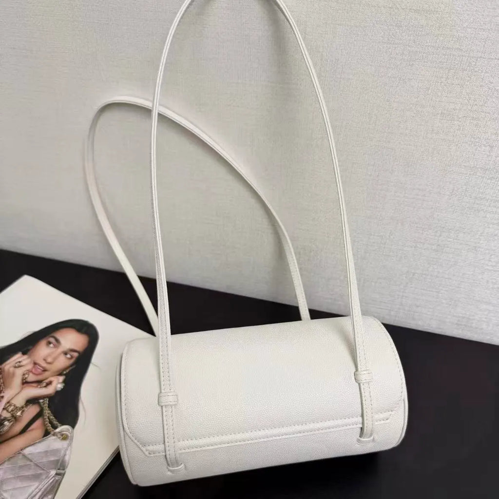 Gold Buckle Cylinder Bag