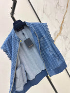 Monogram Denim Sleeveless Vest